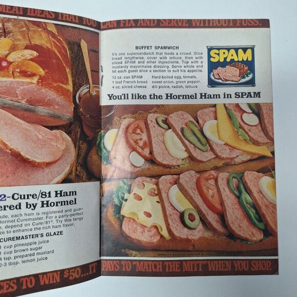 Patio Party Vintage Recipe Booklet Cook Ad SPAM Hellmans Cheetos Van Camps Snack - Picture 7 of 10